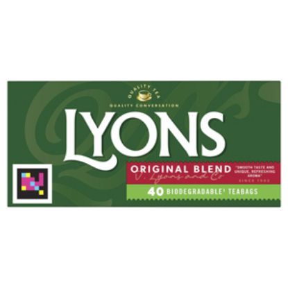 Picture of Lyons Green Tea Bags (Original) 40s 116g x12